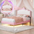 Linique Full Size Upholstered Bed Frame with LED Lights