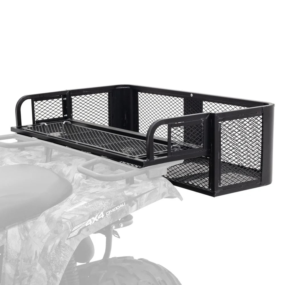 Titan Ramps Universal ATV/UTV Rear Drop Cargo Basket Rack - 150 lb. Capacity