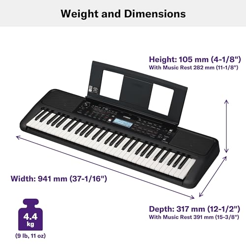 PSR E383 Sensitive Portable Keyboard Beginners