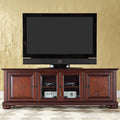 Crosley Alexandria 60" Low Profile TV Stand, Color: Vintage Mahogany Finish